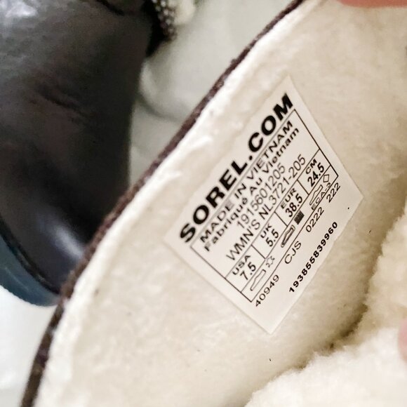 Sorel Emelie Lace Cozy Boot Size 7.5 New - Picture 8 of 10